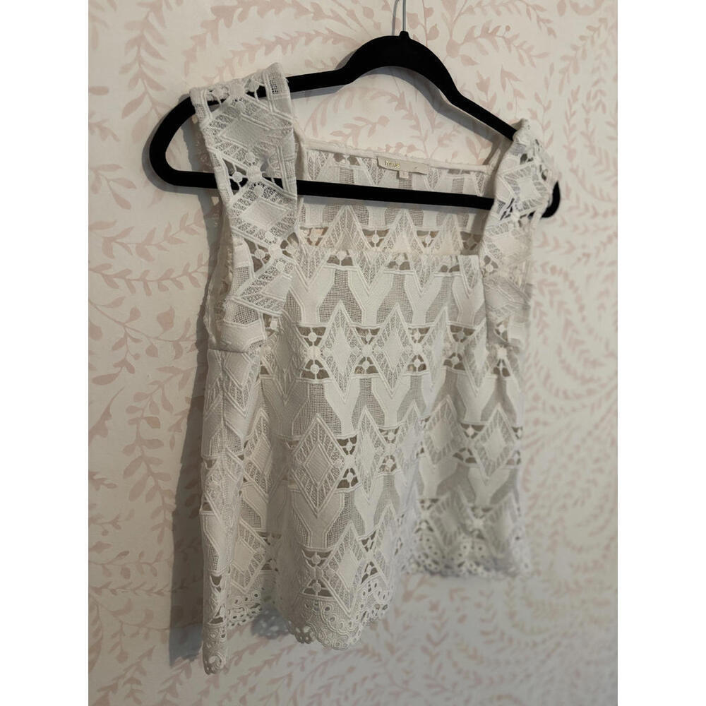 NOT FOR SALE! MaJE Lace Geometric Linda Top sz S - Picture 4 of 7